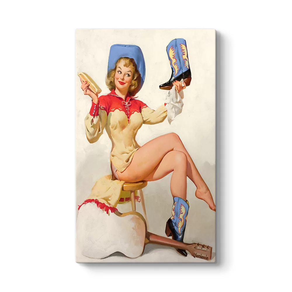 Pin Up Cowgirl Tablosu - Model 35